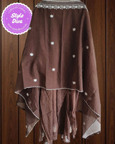 Elegant Soft Mul Chanderi Suit with Exquisite Parsi Embroidery & Crochet Lacing